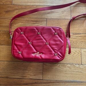 Disney Red Quilted Crossbody Bag with Gold Accents